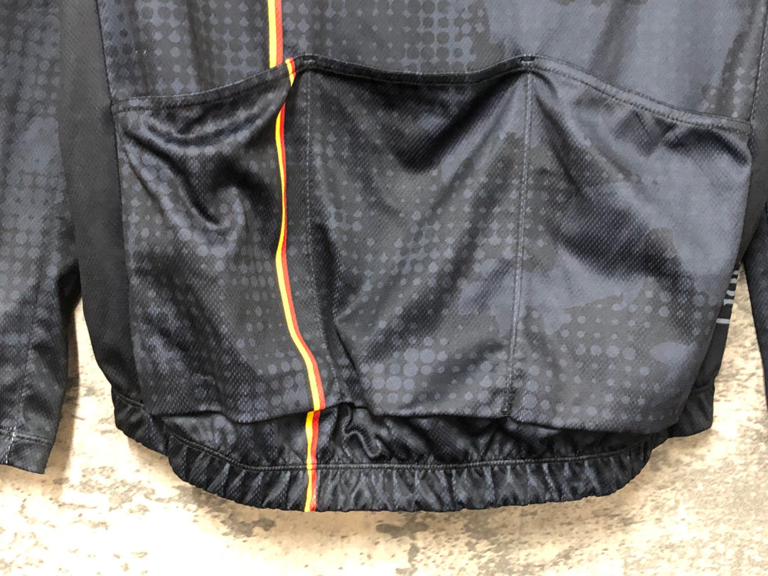 KD293 リオンドカペルミュール Lion de KAPELMUUR 長袖 サイクルジャージ 黒 M