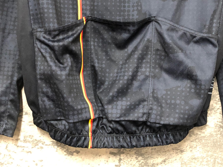 KD293 リオンドカペルミュール Lion de KAPELMUUR 長袖 サイクルジャージ 黒 M