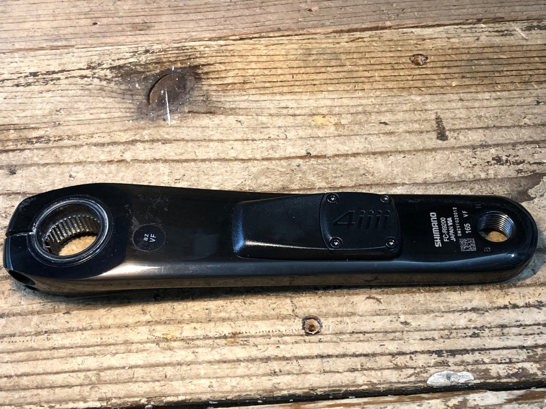 JV049 4iiii PRECISION 3+ ANT+ パワーメーター SHIMANO DURA-ACE FC-R9200 左 クランク 165mm 動作確認済