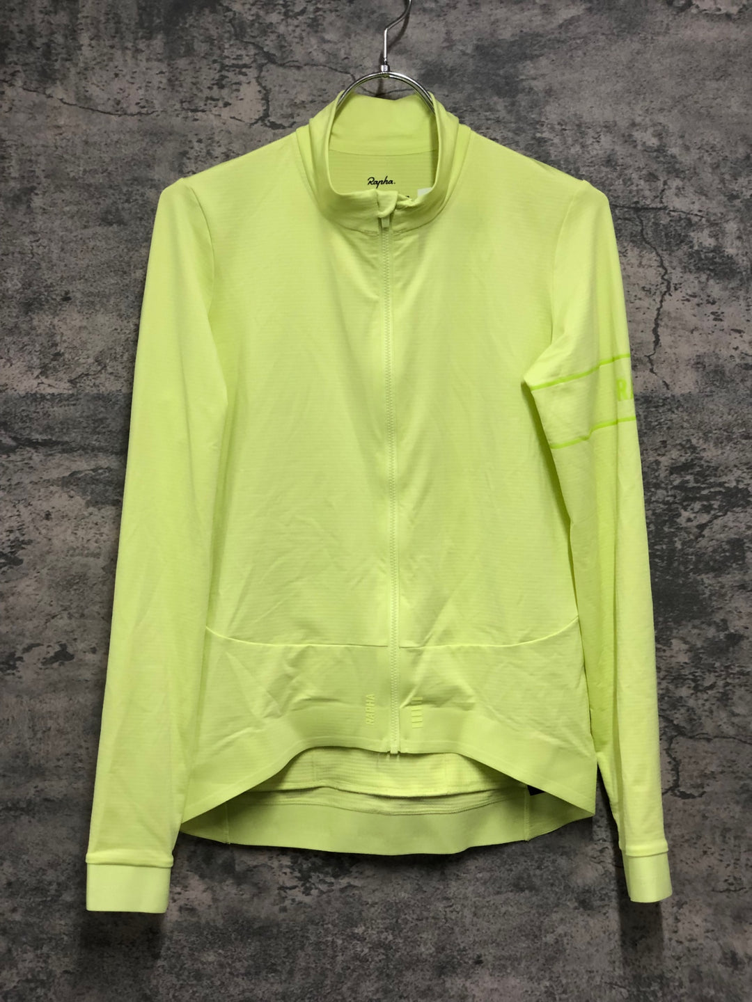 JF368 ラファ Rapha PRO TEAM LONG SLEEVE THERMAL JERSEY 長袖 サイクルジャージ 黄 M