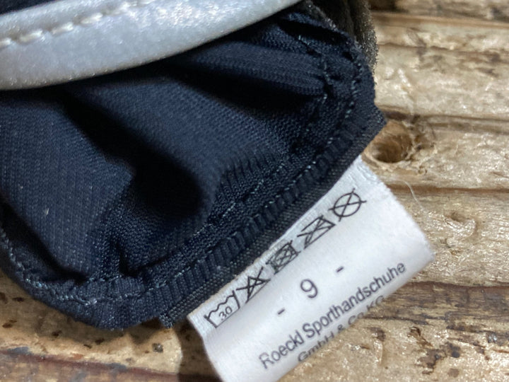 KC484 レッケル Roeckl 指切 グローブ 黒 9 coldblack
