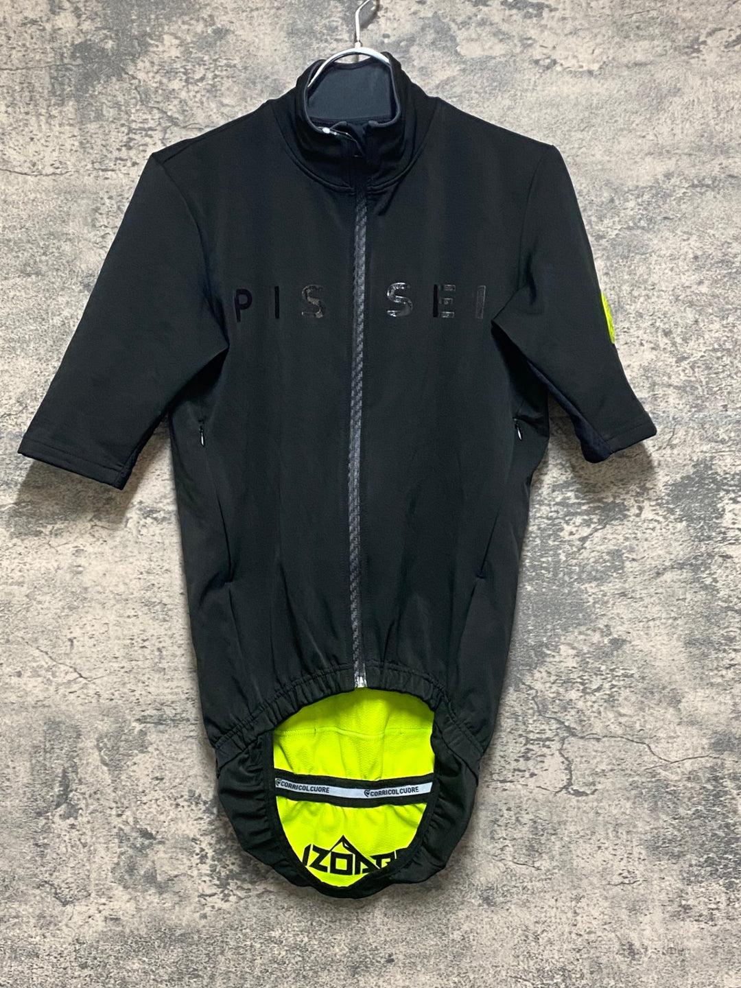 KN178 ピセイ PISSEI 半袖 サイクルジャージ 黒 M/3 event windproof