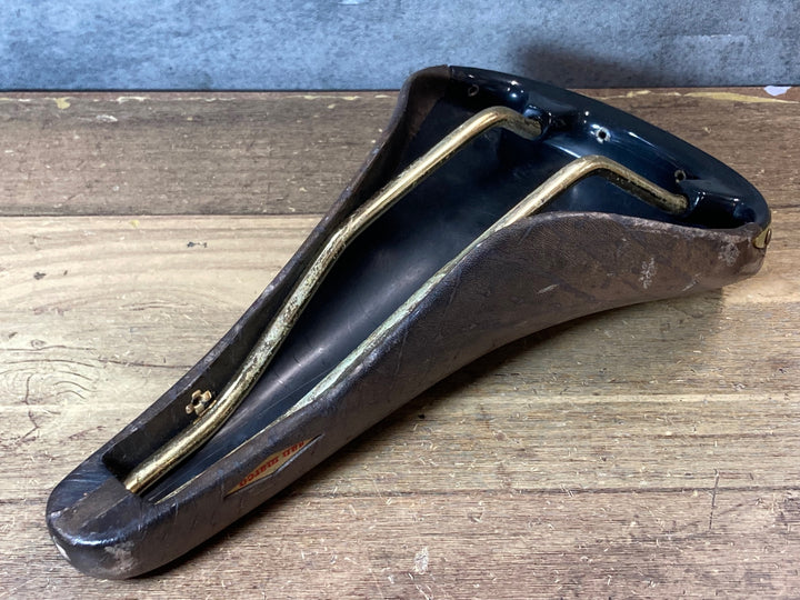 JV743 サンマルコ san marco ロールス Rolls サドル 茶 145mm スチールレール