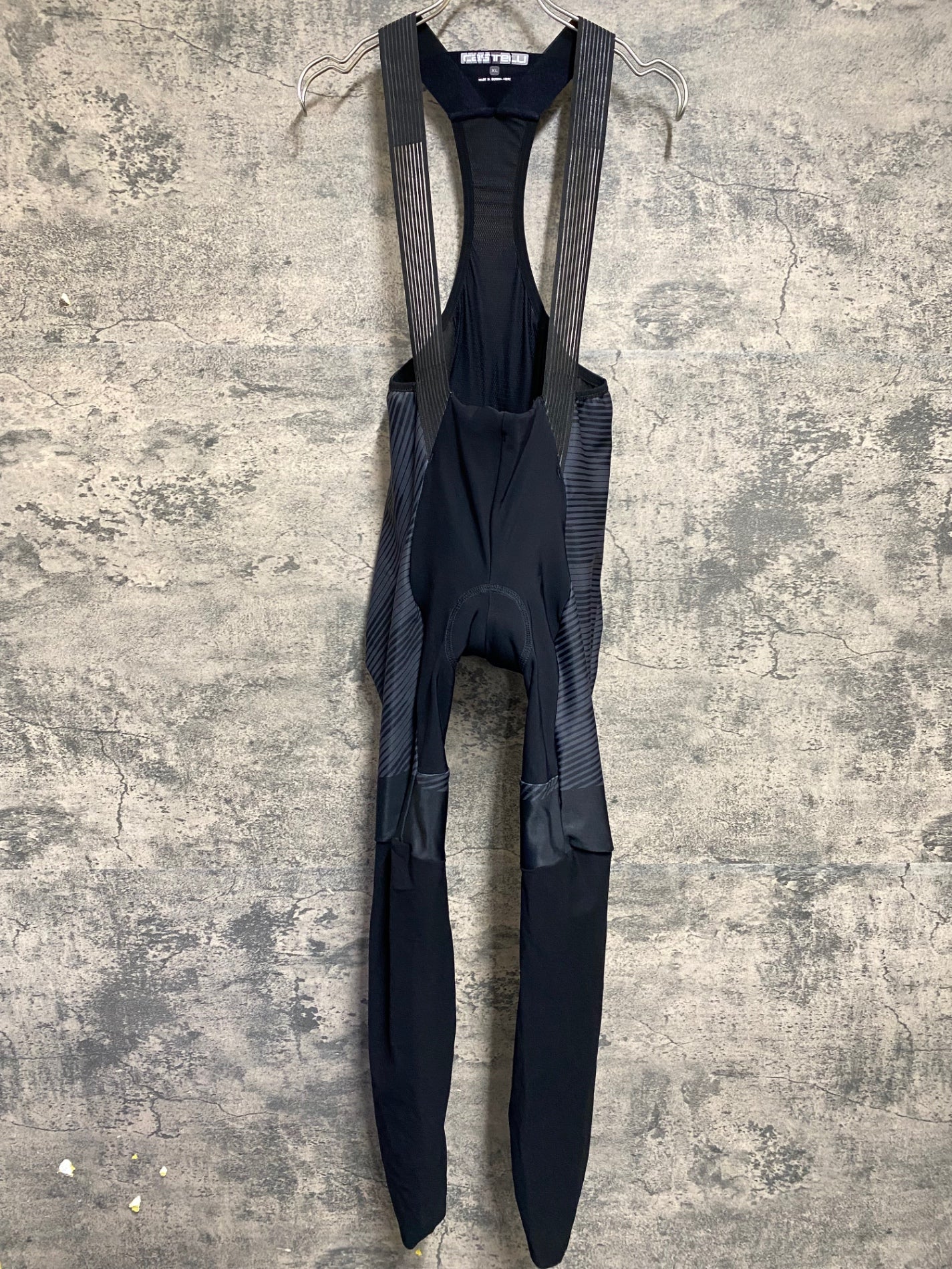 Castelli Rosso Corsa ビブタイツ M ブラック/グレー KE154 カステリ CASTELLI ロッソコルサ ROSSO CORSA RAIN OR SHINE