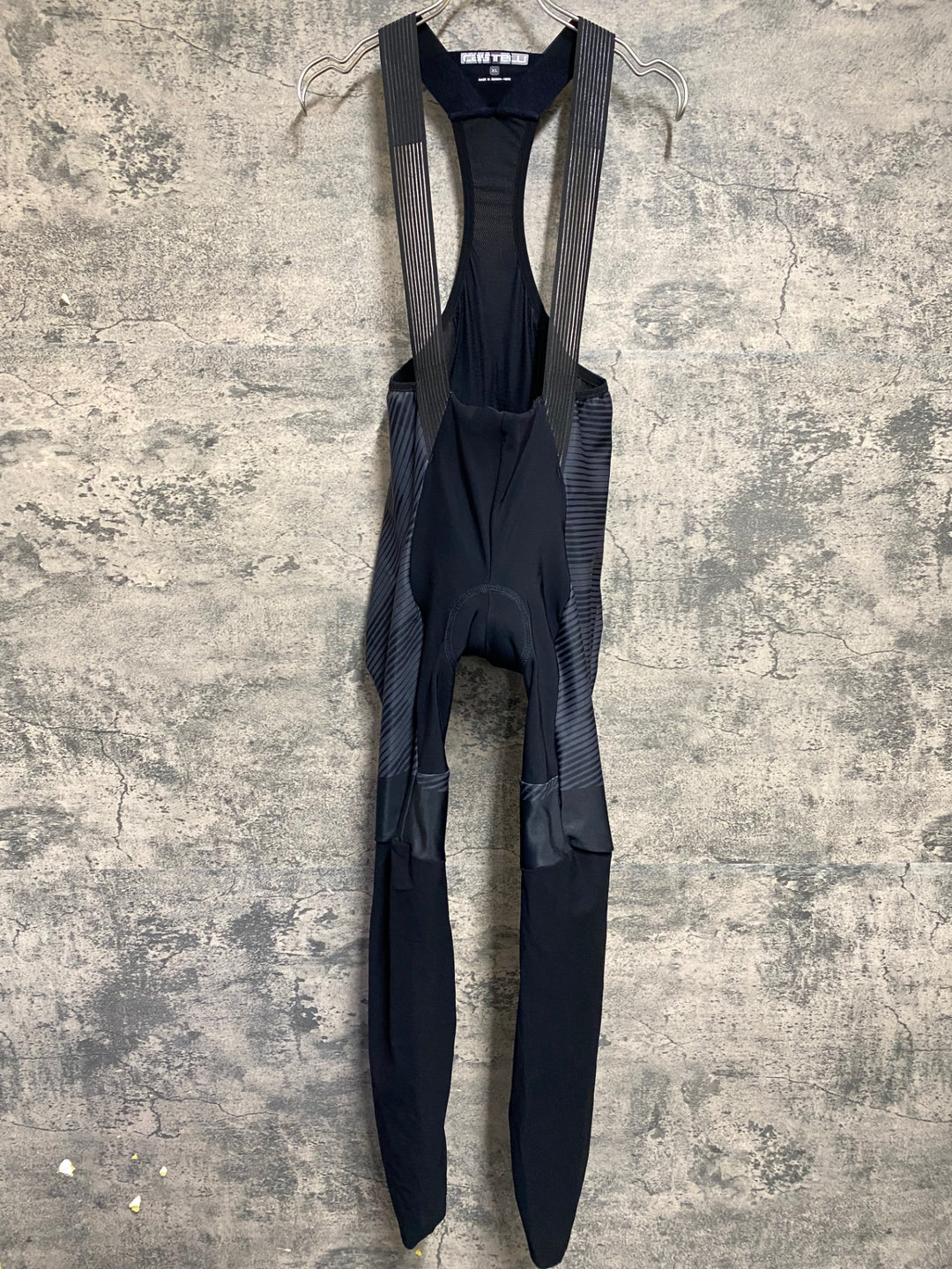 KE154 カステリ CASTELLI ロッソコルサ ROSSO CORSA RAIN OR SHINE ビブタイツ 黒 XL 裏起毛