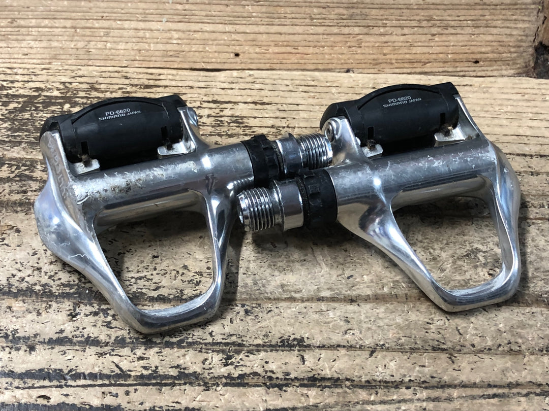 KD482 シマノ SHIMANO アルテグラ ULTEGRA PD-6620 ビンディングペダル ※ガリキズ