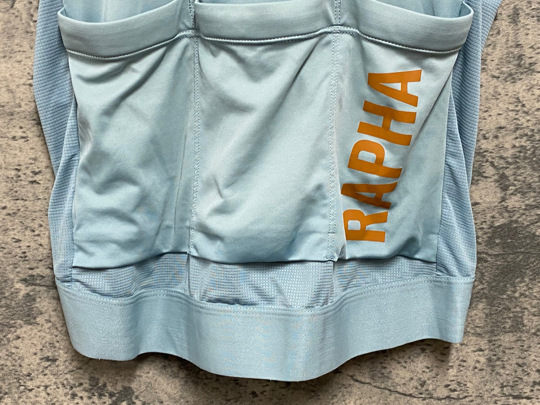 KE008 ラファ Rapha PRO TEAM TRAINING JERSEY 半袖 サイクルジャージ 水色 S