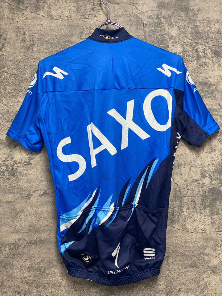 JV215 スポーツフル sportful 半袖 サイクルジャージ 青 M SAXO BANK