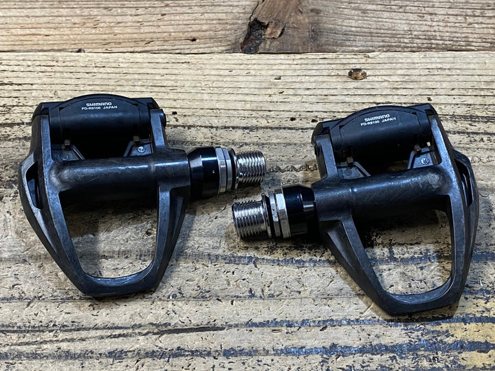JU016 シマノ SHIMANO デュラエース DURA-ACE PD-R9100 ビンディングペダル SPD-SL ※プレート1箇所欠品のためジャンク
