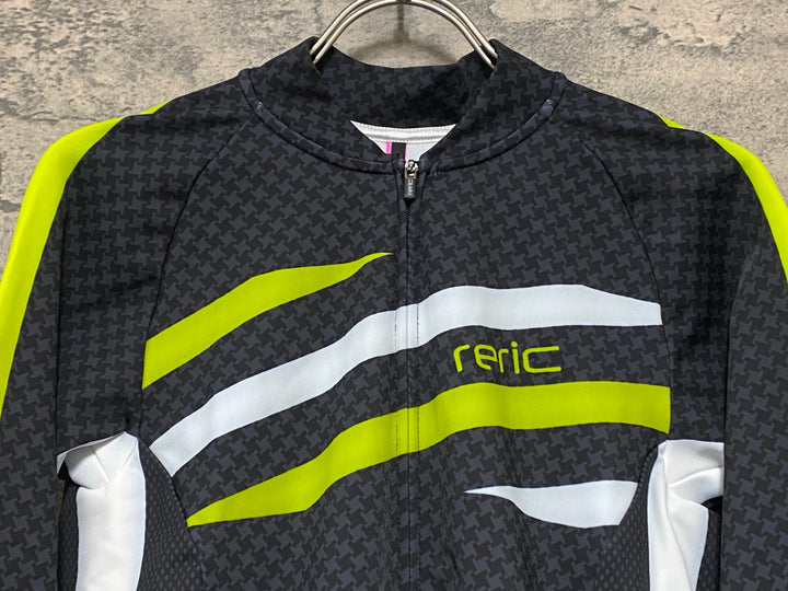 JV955 レリック reric Women's Grace Long Sleeve Jersey 長袖サイクルジャージ 黒 L 裏起毛 レディース