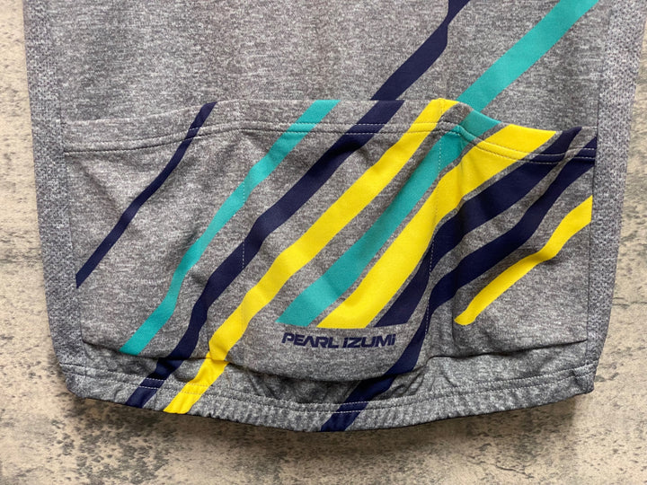 JP542 パールイズミ PEARL iZUMi 半袖 サイクルジャージ 白 グレー XL