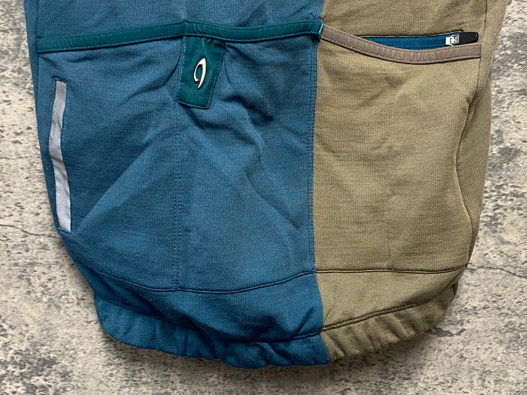 KN380 イザドア Isadore 半袖 サイクルジャージ 茶緑 M