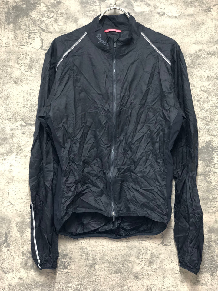 KK083 ラファ RAPHA WIND JACKET 長袖 ウインドブレイカー サイクルジャケット 黒 M