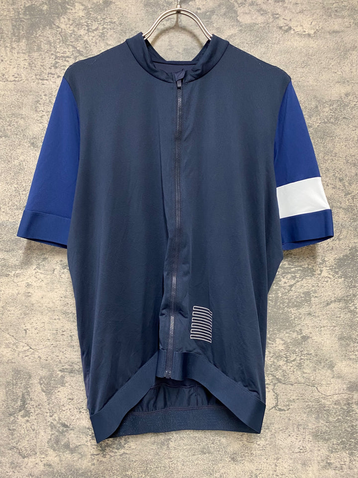 KC681 ラファ Rapha PRO TEAM TRAINING JERSEY 半袖 サイクルジャージ 濃紺 XL ※汚れ