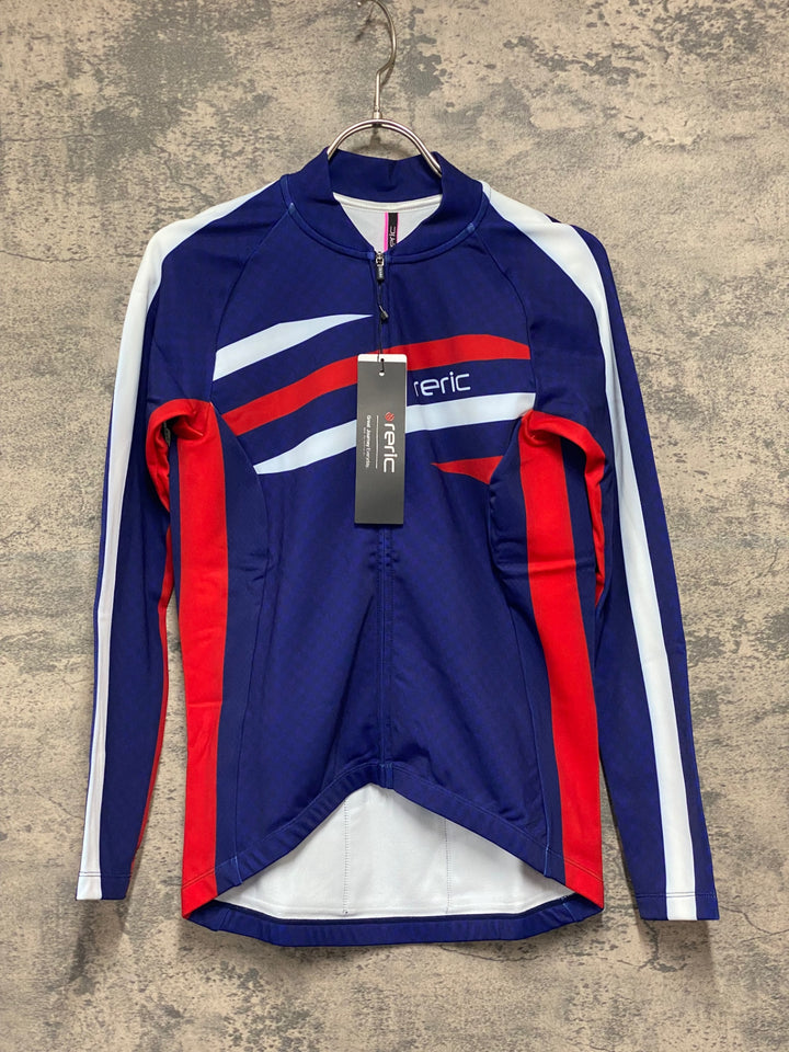 JV977 レリック reric Women's Grace Long Sleeve Jersey 長袖サイクルジャージ 紺 M 裏起毛 レディース