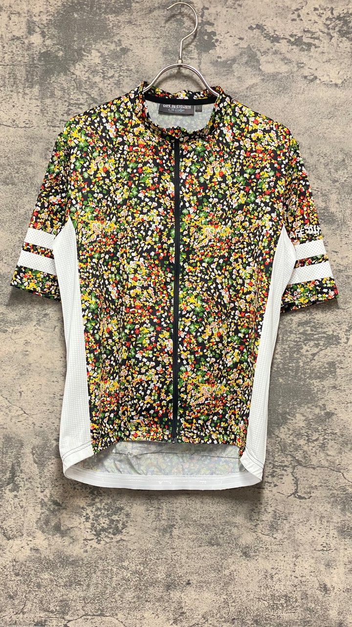 KD068 カフェドシクリステ CAFE DU CYCLISTE FLORIANE 半袖 サイクルジャージ 子花柄 L