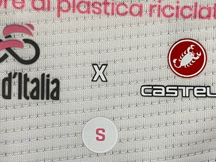 JZ993 カステリ CASTELLI 半袖 サイクルジャージ 白 S Giro d'Italia