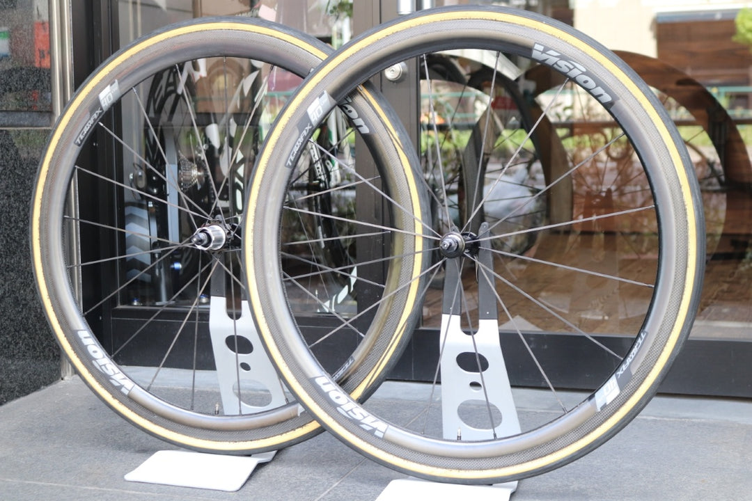 ヴィジョン VISION トライマックス TRIMAX CARBON 40 LTD カーボン チューブラー ホイールセット シマノ 12/11S 【東京南麻布店】