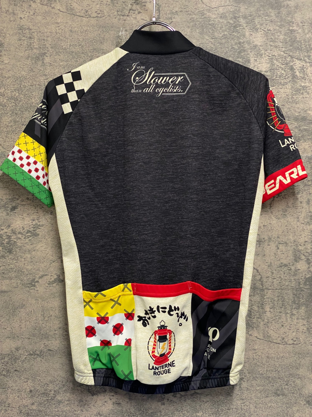 JV167 パールイズミ PEARL iZUMi 半袖 サイクルジャージ グレー 総柄 S