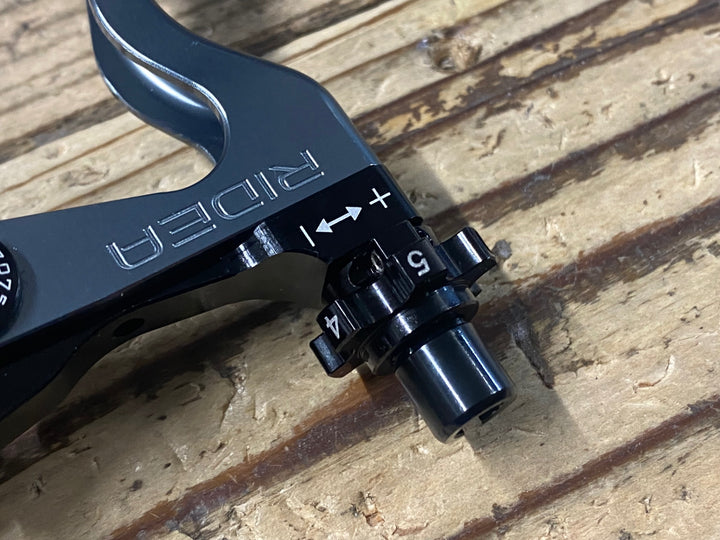 KE555 ライデア RIDEA V-Type Lever CNC XFH2 ブレーキレバー 2フィンガー グレー Φ22.2