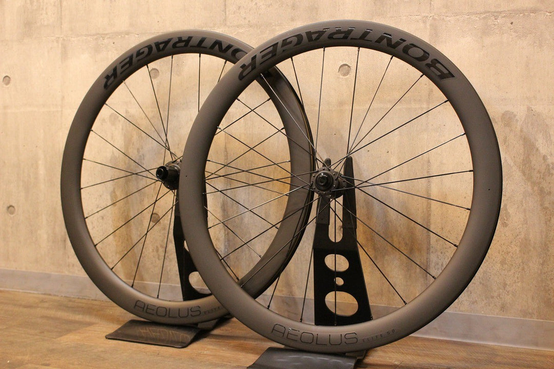 ボントレガー BONTRAGER アイオロス AEOLUS ELITE 50 DISC カーボン クリンチャー チューブレスレディ ホイールセット シマノ 11/12S 【名古屋店】