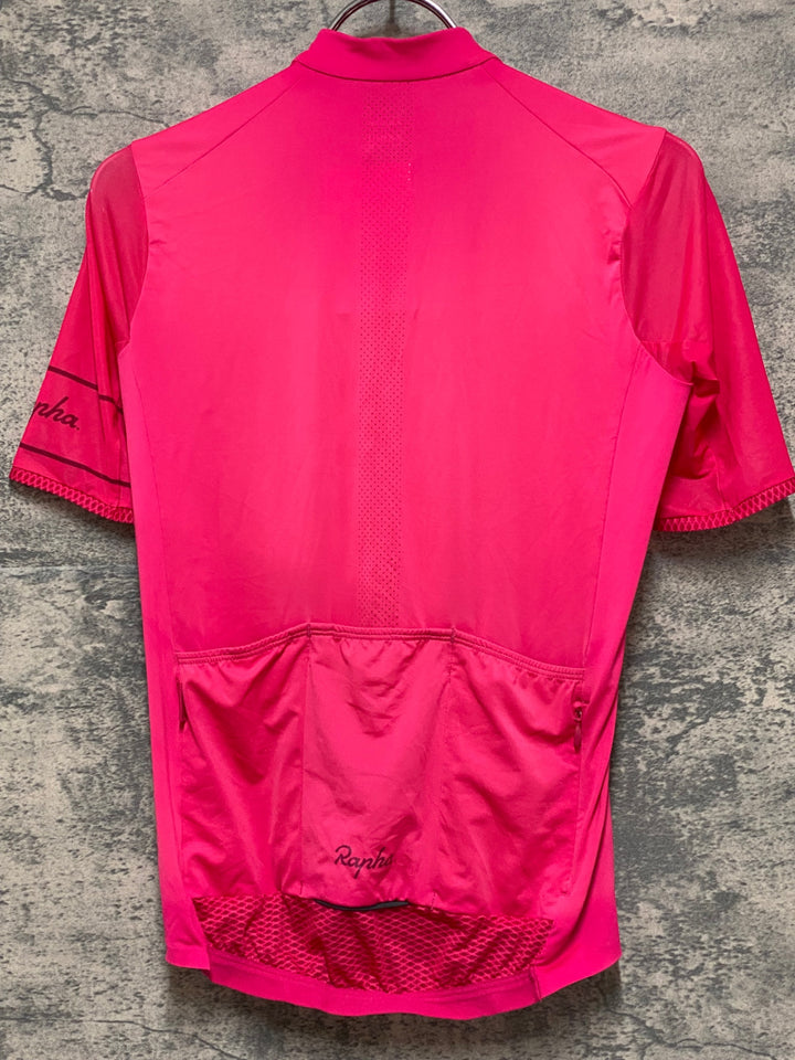 JM871 ラファ Rapha WOMEN'S LIGHTWEIGHT SOUPLESSE JERSEY Ⅱ 半袖 サイクルジャージ ピンク XS レディース