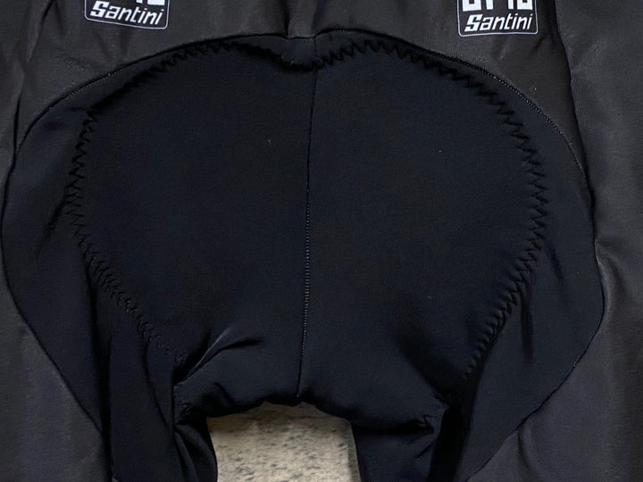KD562 サンティーニ Santini ビブタイツ 黒 S 裏起毛 Trek Segafredo