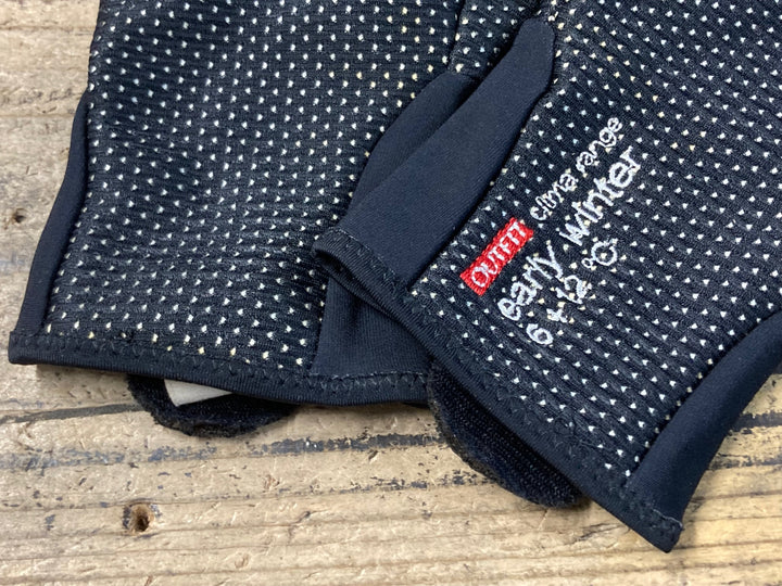 KF510 アソス assos early winter 長指 グローブ 黒 裏起毛 S