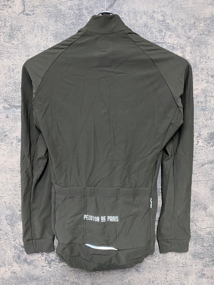 JW780 プロトンドパリ PELOTON DE PARIS Domestique Long Sleeve Jersey 長袖 サイクルジャージ オリーブ XS 裏起毛