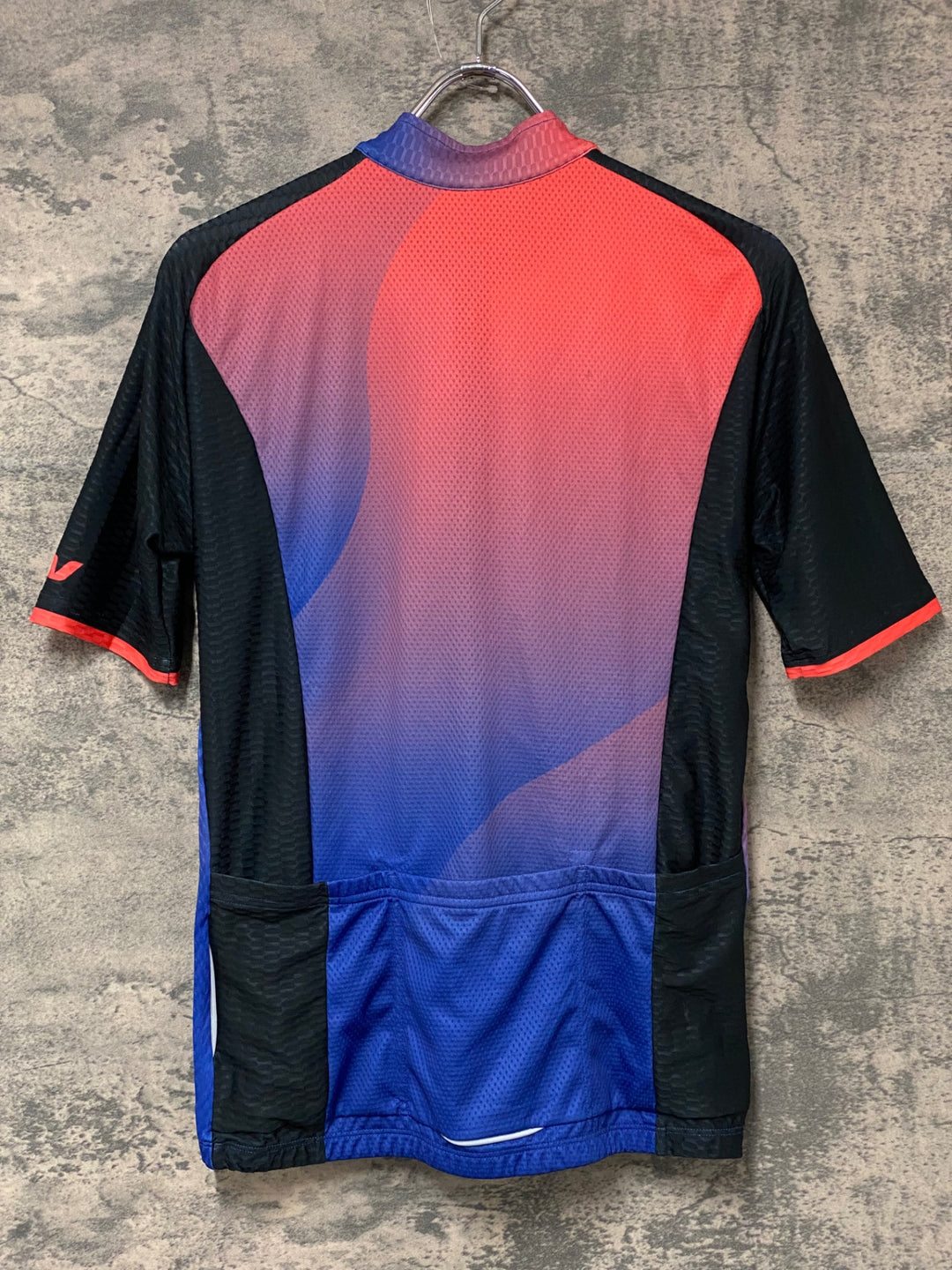 KN631 クオーレ CUORE 半袖 サイクルジャージ 赤青黒 L