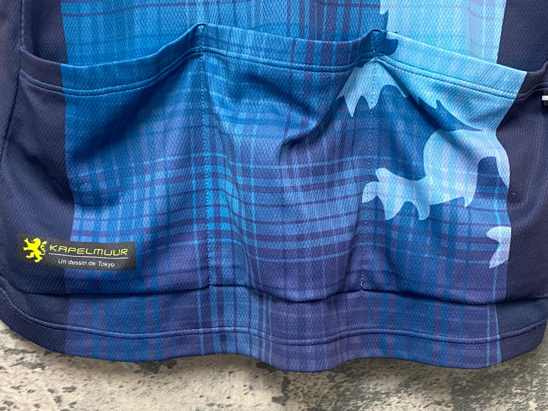 JQ580 カペルミュール KAPELMUUR 半袖 サイクルジャージ 水色 WL