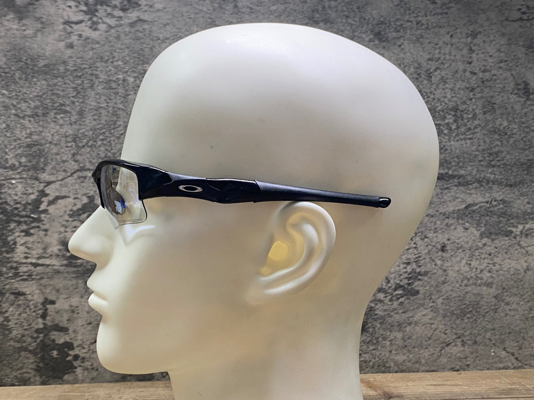 JO258 オークリー OAKLEY FLAK サングラス アイウェア 黒 TITANIUM ※レンズ傷