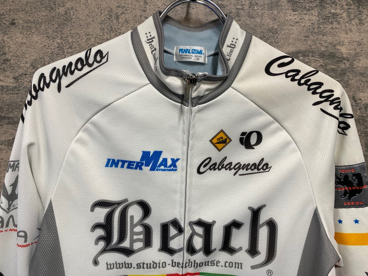 JT528 パールイズミ PEARL iZUMi 長袖 サイクルジャージ 白 M 裏起毛