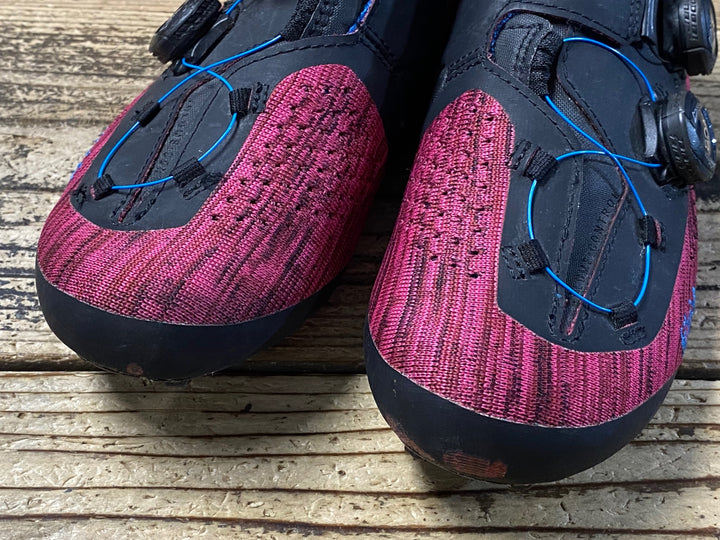 JS464 フィジーク fizik INFINITO R1 KNIT SHOES ビンディングシューズ EUR40.5 3穴 赤 ※ジャンク