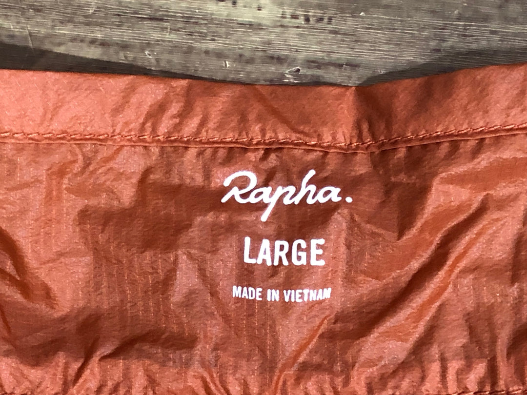 KE034 ラファ Rapha BREVET FLYWEIGHT WIND JACKET 長袖 サイクルジャケット オレンジ L