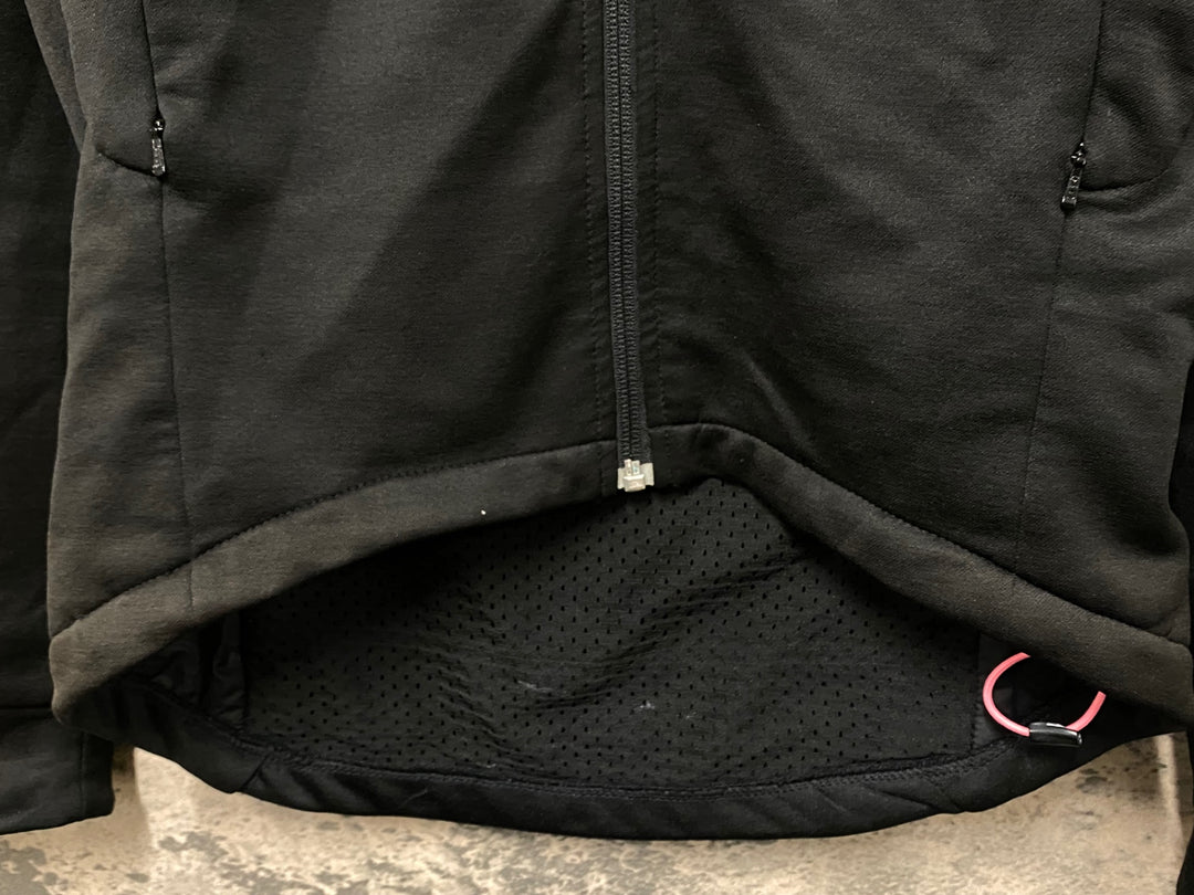 KF615 ラファ Rapha WINTER JERSEY 長袖 サイクルジャージ 黒 S ※毛玉、ほつれあり