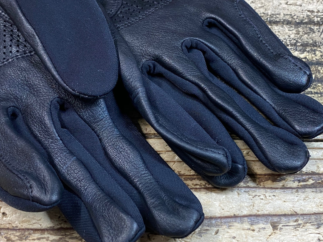 JU403 ラファ Rapha CLASSIC GLOVES 長指 グローブ 黒 L 裏起毛