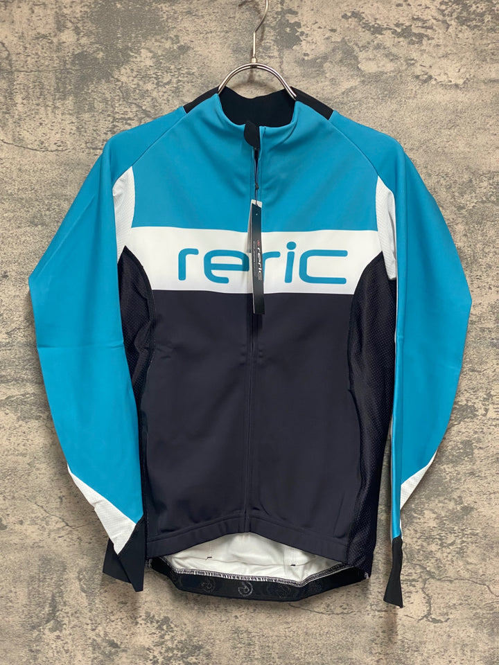 JV957 レリック reric Axis Long Sleeve Jersey 長袖 サイクルジャージ 黒青 M 裏起毛