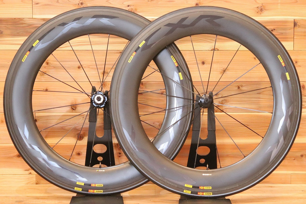 マヴィック MAVIC CXR ULTIMATE 80 RIM シマノ 11S/12S 外幅27mm カーボン チューブラー ホイールセット 【広島店】