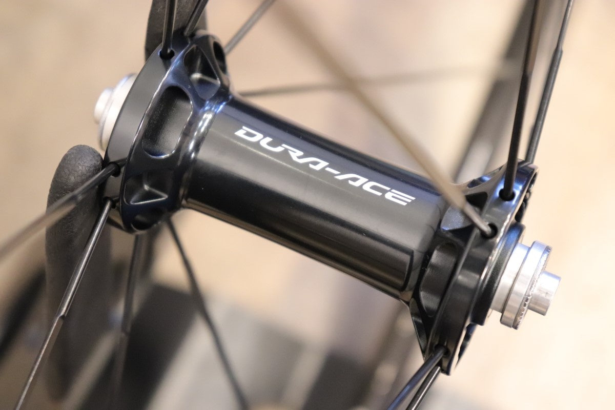 シマノ SHIMANO デュラエース DURA-ACE WH-9000 C50 TU カーボン チューブラー ホイールセット シマノ 12/11S  ワイドリム 24mm 【さいたま浦和店】