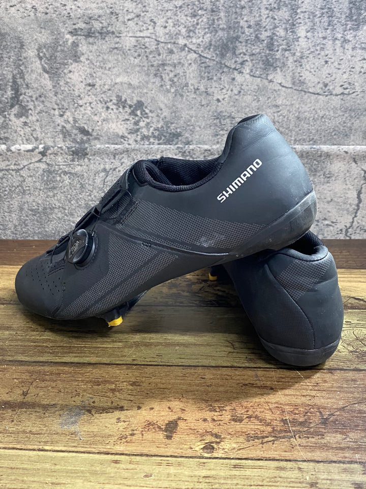 KI791 シマノ SHIMANO SHRC300M ビンディングシューズ 黒 SPD-SL EU44