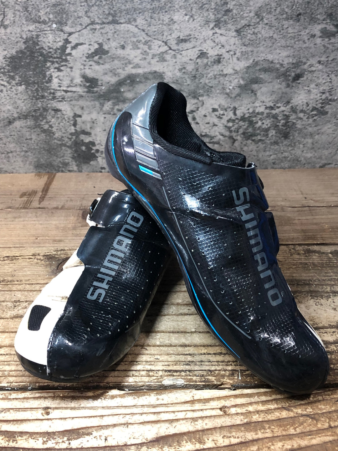 JO685 シマノ SHIMANO R171 SH-R171WE ビンディングシューズ 3穴 白 EU41.5 ※日焼け劣化