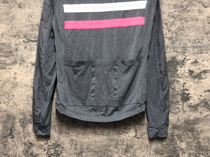 KM439 ラファ Rapha WOMEN’S BREVET LONG SLEEVE WINDBLOCK JERSEY 長袖 サイクルジャージ グレー XS