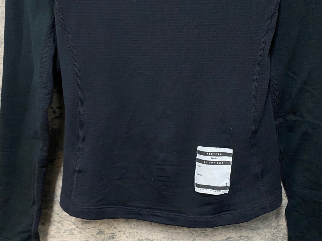 KA167 ラファ Rapha PRO TEAM THERMAL BASE LAYER LONG SLEEVE 長袖 ベースレイヤー 黒 S