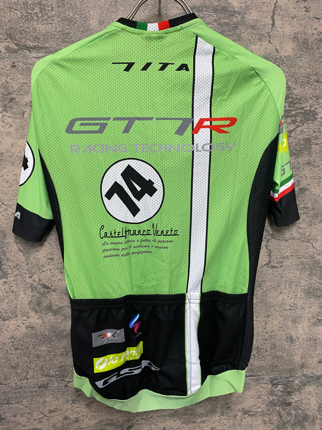 JW082 ジェッセージ GSG 半袖 サイクルジャージ グリーン S