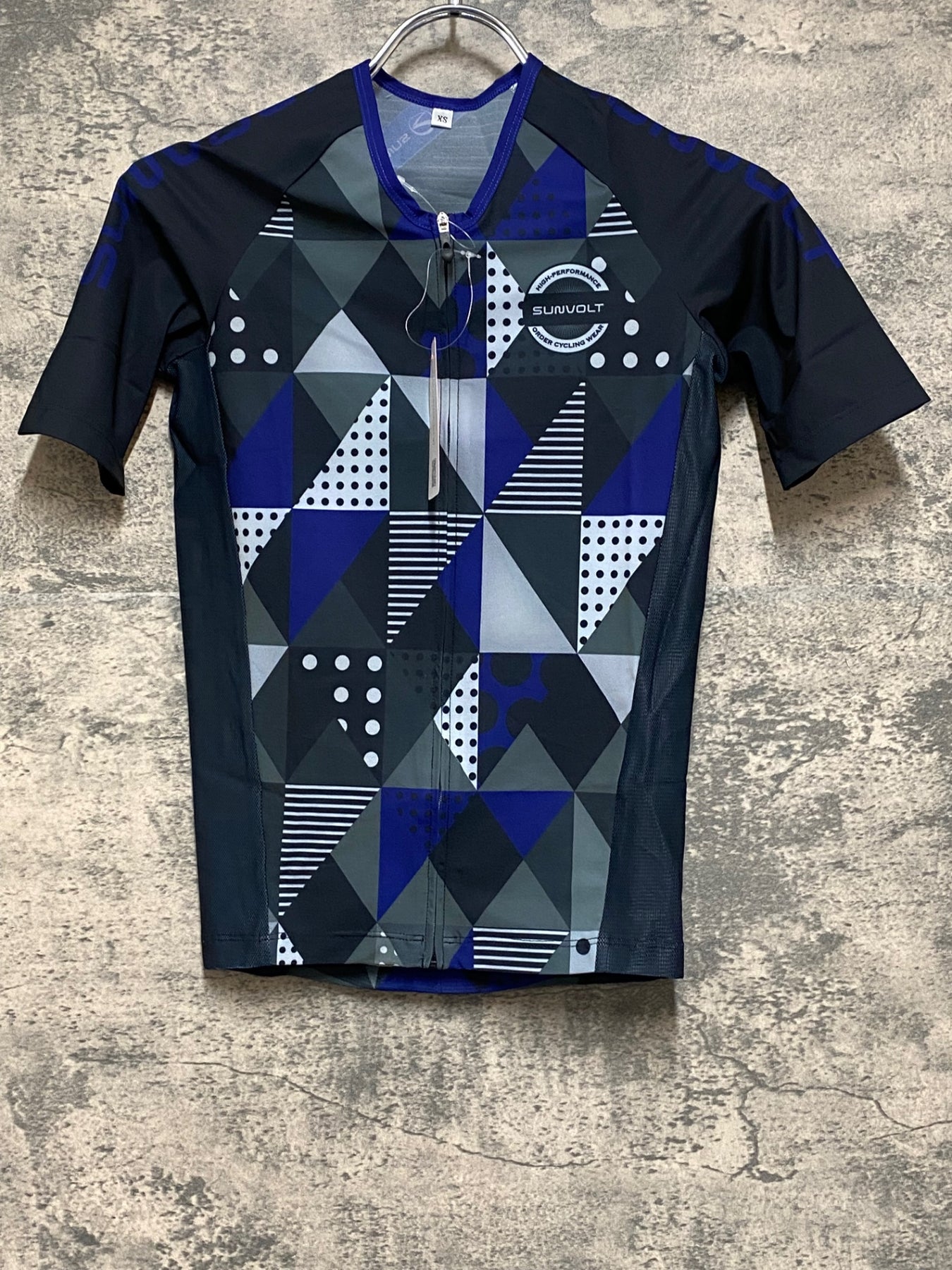 JO577 サンボルト SUNVOLT 半袖 サイクルジャージ 青 黒 XS – BICI