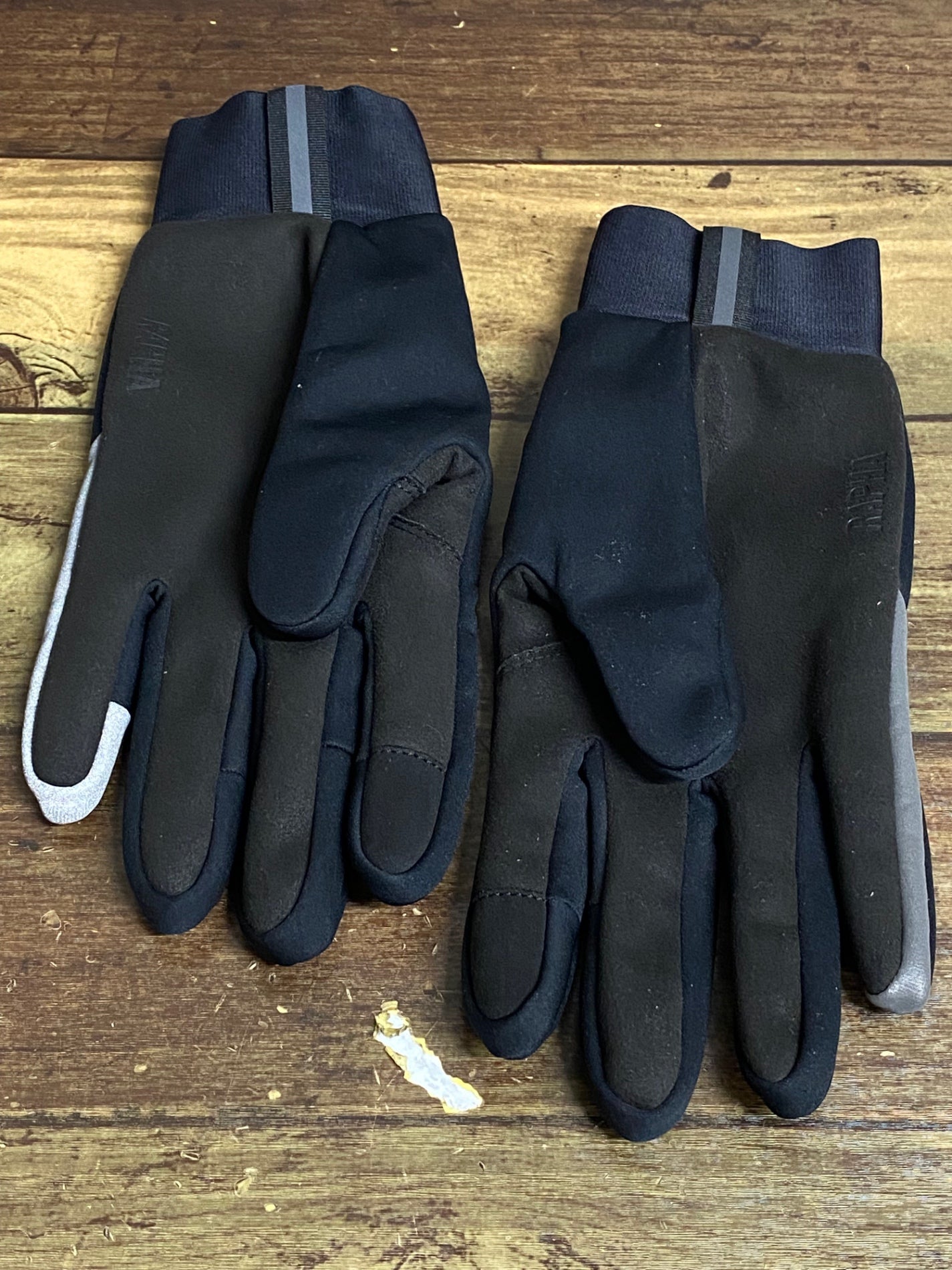 KD334 ラファ Rapha PRO TEAM WINTER GLOVES 長指 グローブ 黒 S 裏