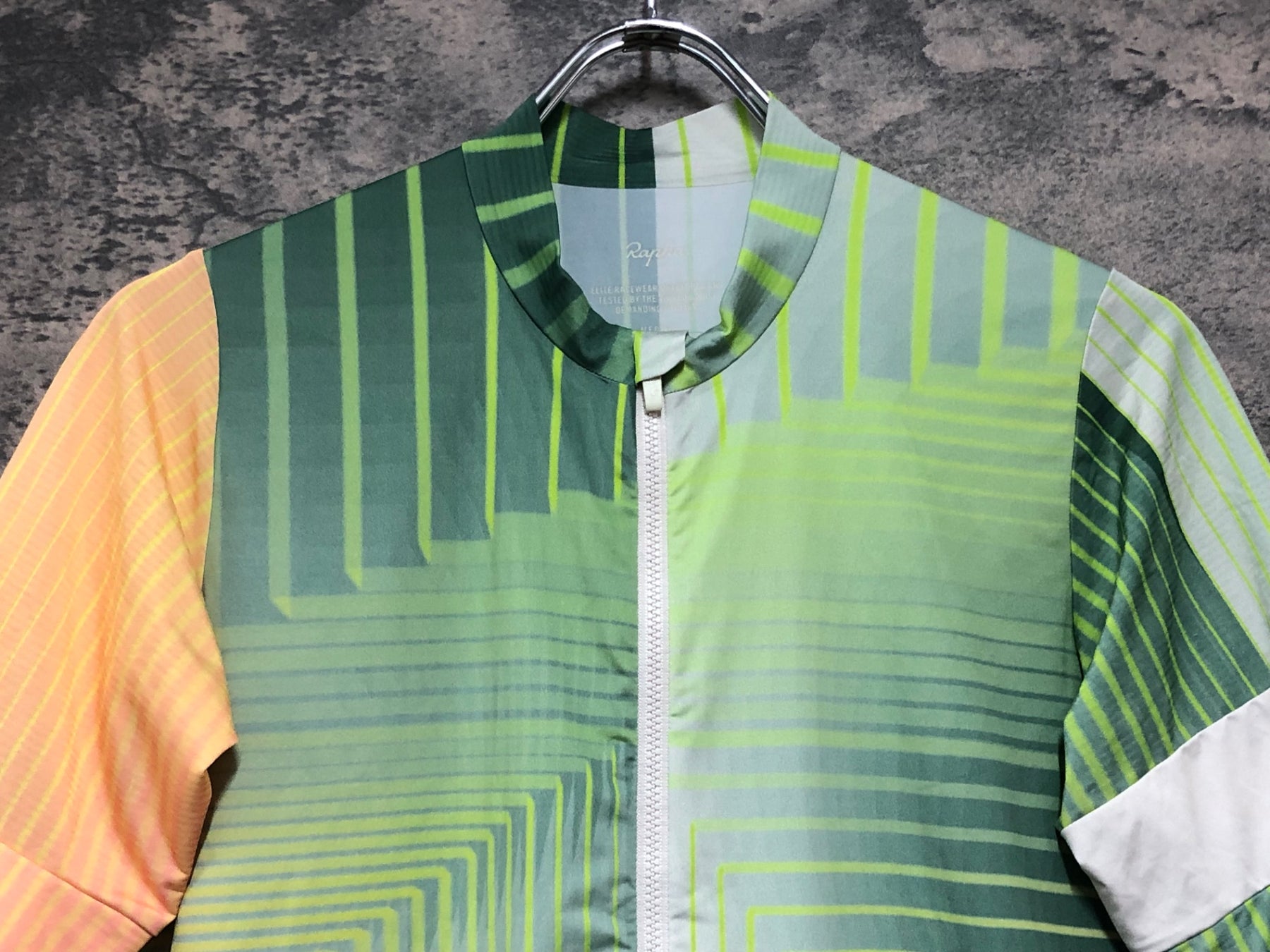 JJ938 ラファ Rapha TUNNEL VISION PT JERSEY サイクルジャージ 緑 M