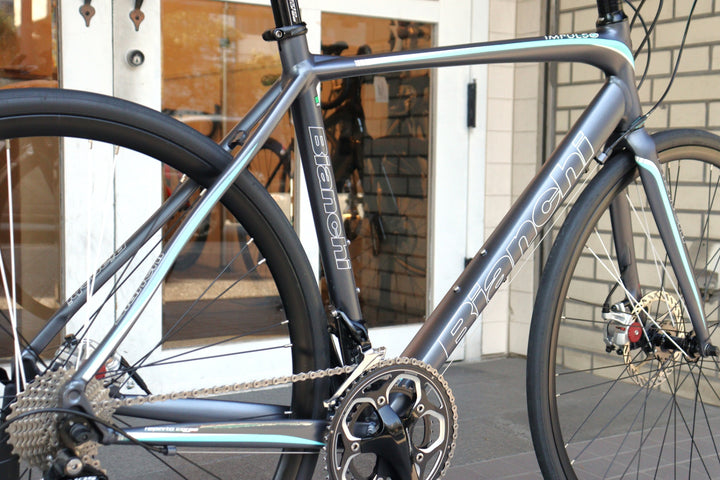 ビアンキ BIANCHI インプルソ ディスク IMPULSO FLAT BAR DISC 2016モデル 55サイズ シマノ 105 5800 MIX 11S アルミ クロスバイク フラットバーロード 【横浜店】