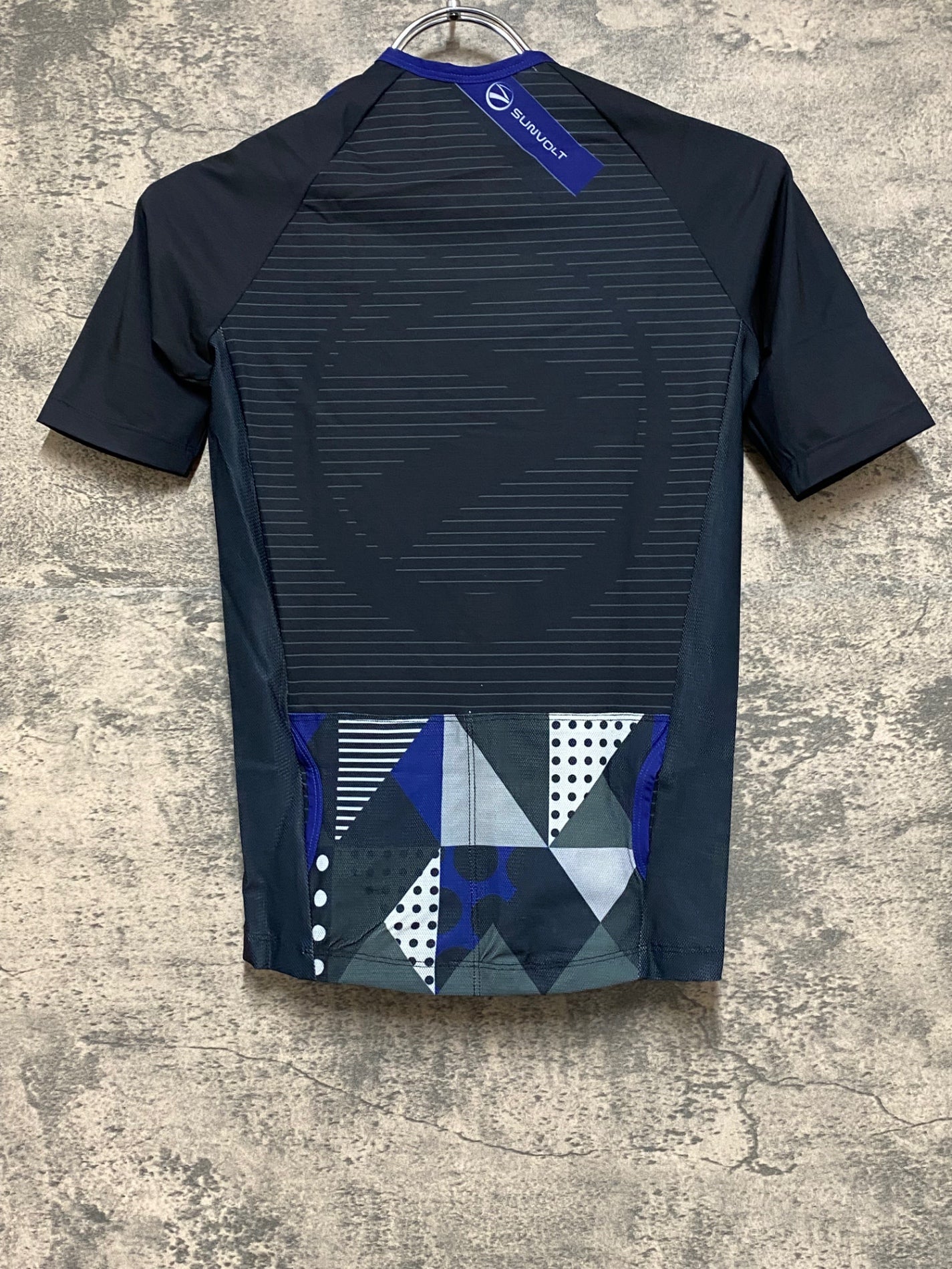 JO577 サンボルト SUNVOLT 半袖 サイクルジャージ 青 黒 XS – BICI